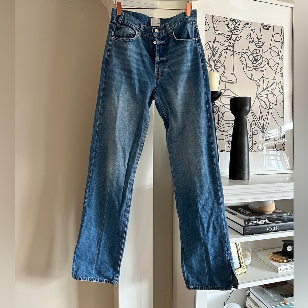 ANINE BING ROY JEAN SIZE 27 NORDIC BLUE